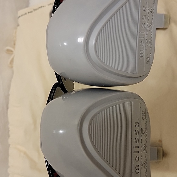 Karl Lagerfeld X Melissa Rubber Heels Shoes Size 8 - Picture 7 of 9